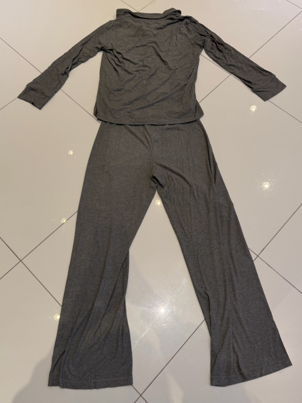 Skims Soft Lounge Sleep Set - Heather Grey View 3